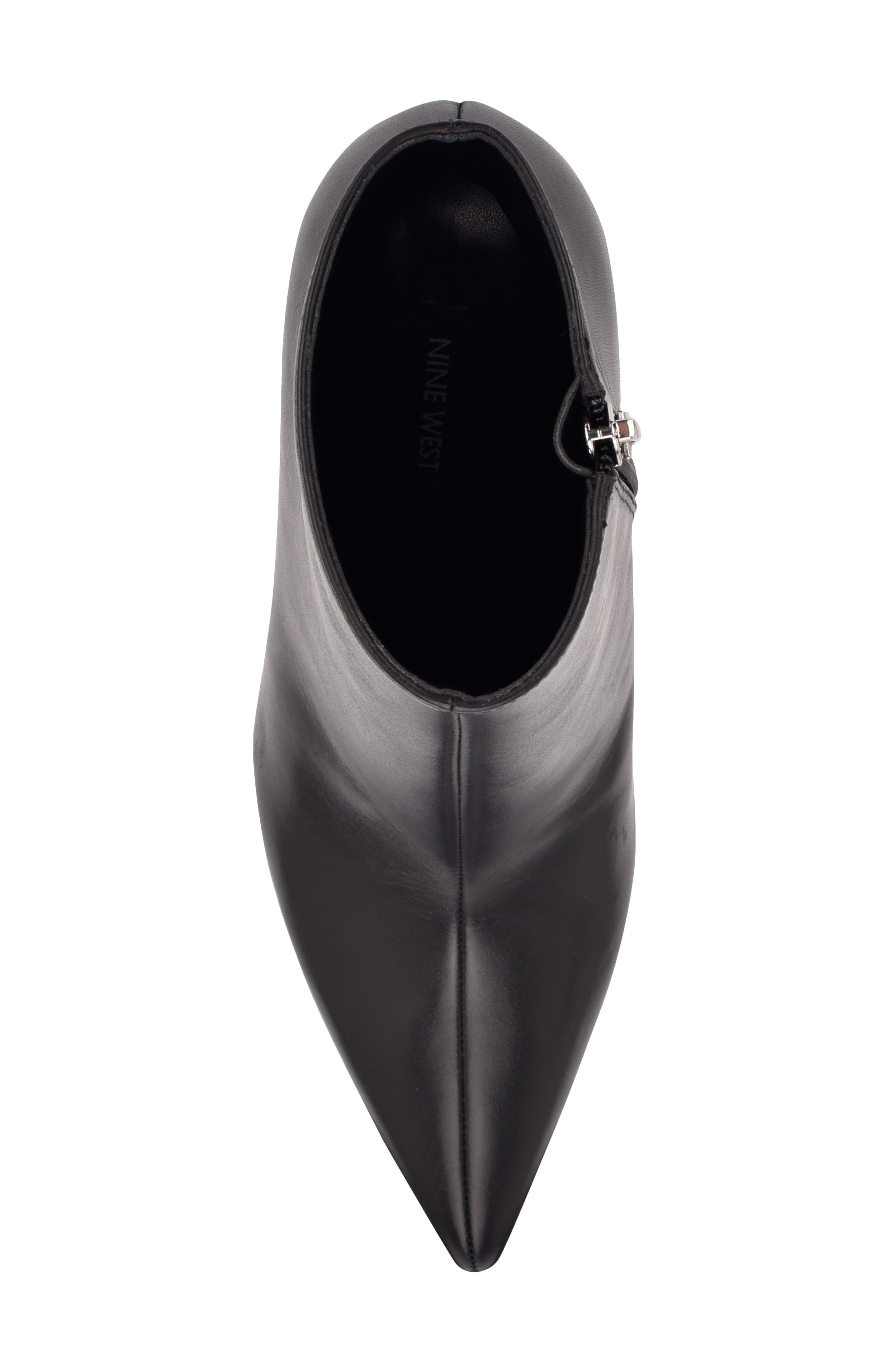 Nine West Farrah Leather Stiletto Bootie, Alternate, color, 
