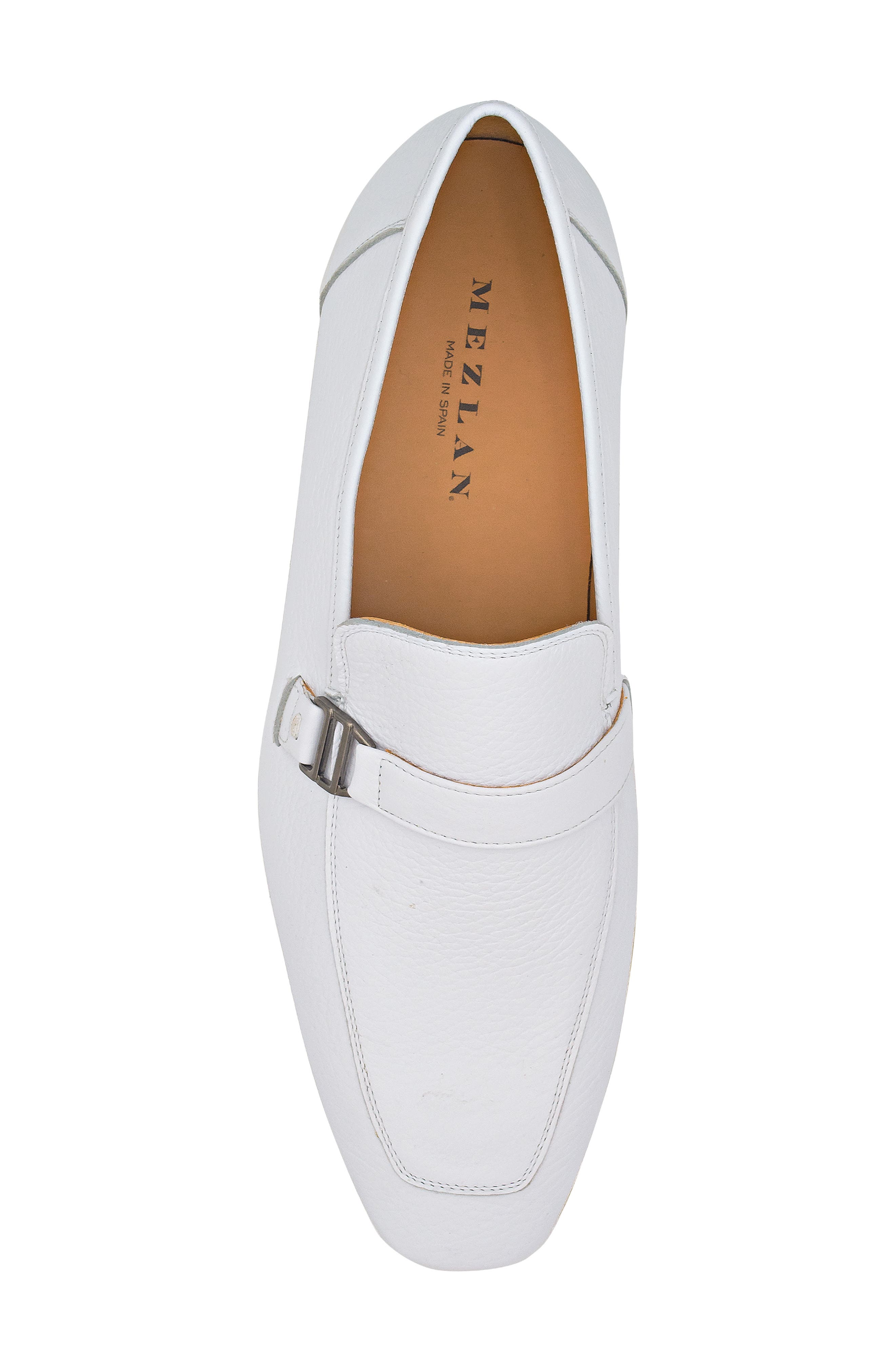 Mezlan Alarcon Apron Toe Loafer, Alternate, color, White