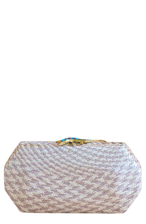 Houndstooth Octagon Clutch
