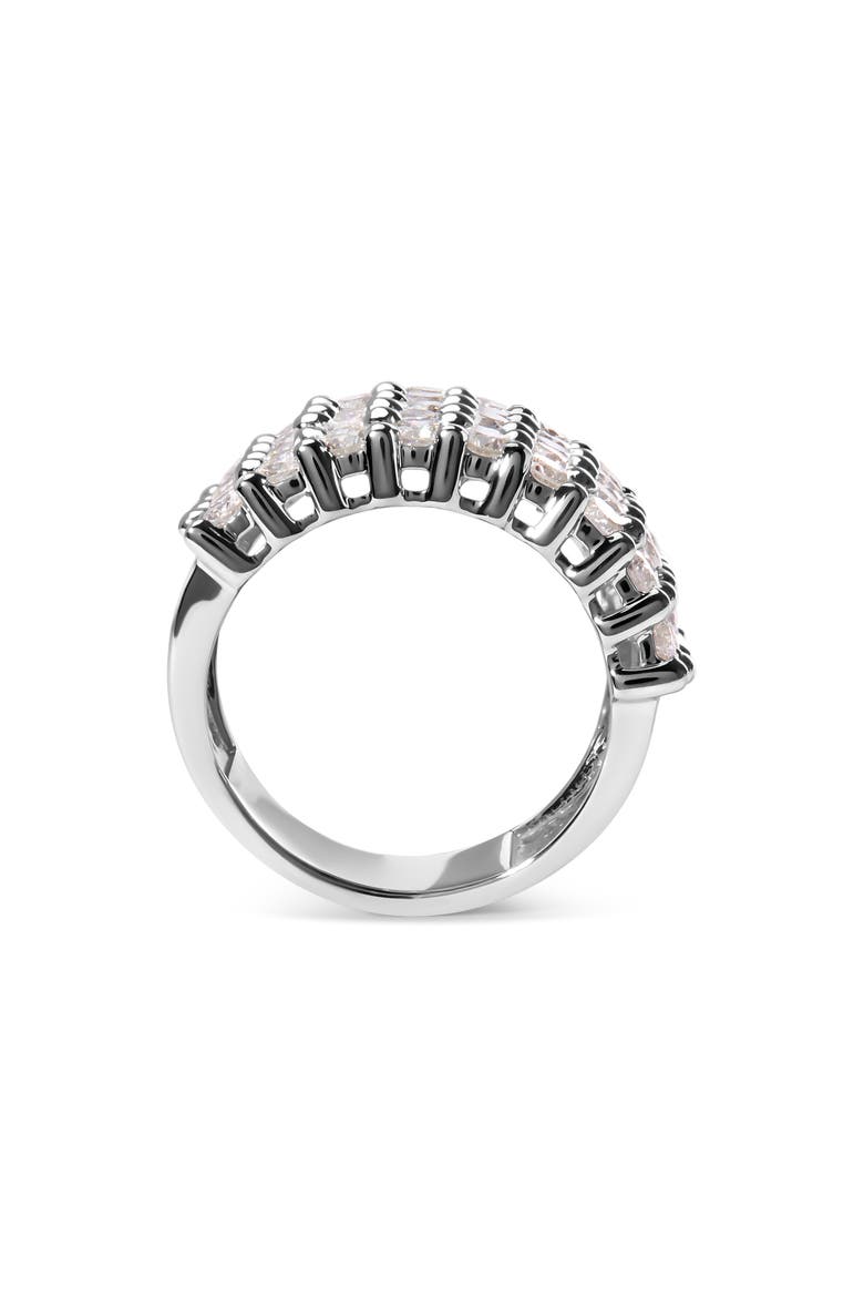 14k White Gold 4.0 Cttw Diamond 5 Row Ring Band, Alternate, color, White