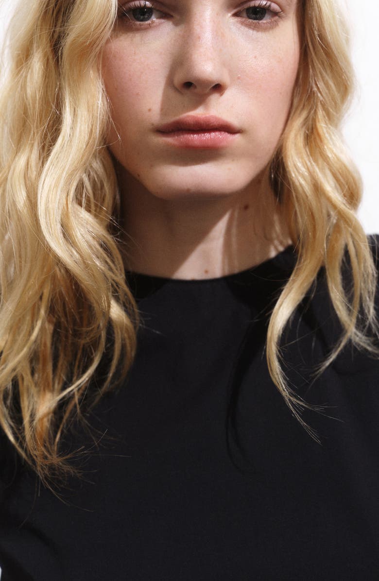 MANGO Tie Back Crop Tank, Alternate, color, Black