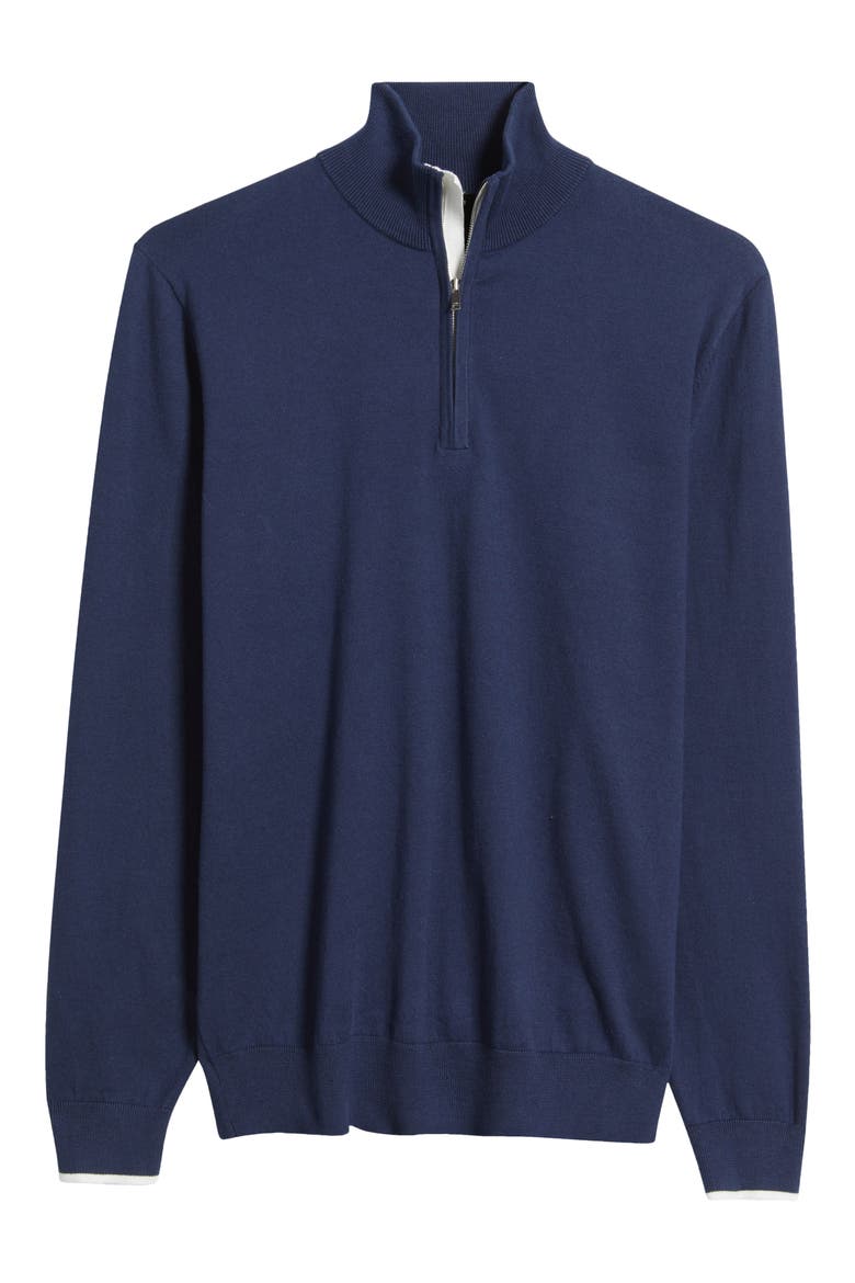 Swinley Quarter Zip Sweater, Alternate, color, INDIGO BLUE