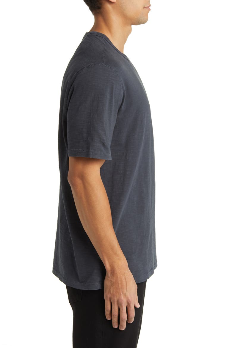 Slub Cotton Crewneck T-Shirt, Alternate, color, BLUEBERRY