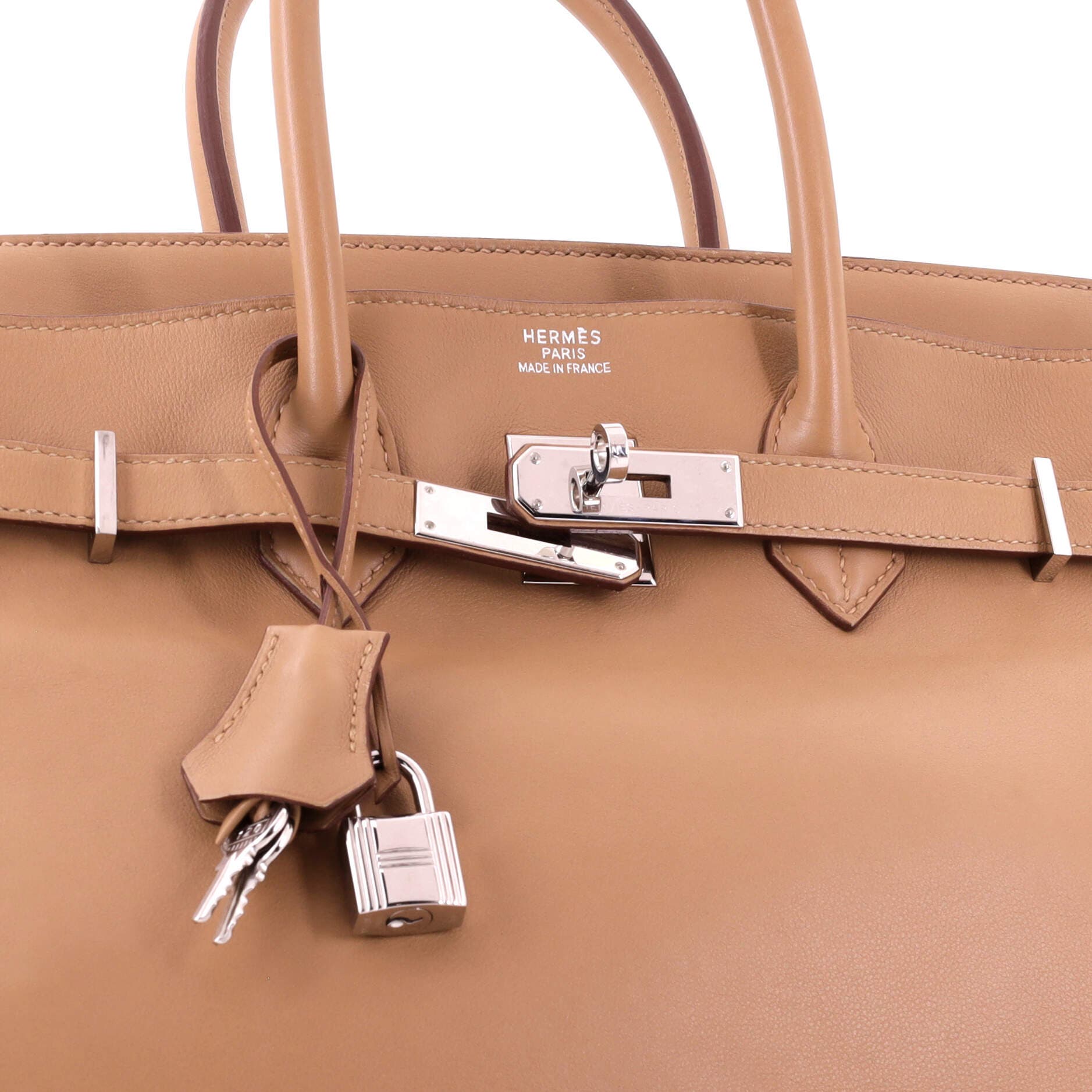 Birkin Handbag Brown Swift with Palladium Hardware 35, Alternate, color, Tabac Camel