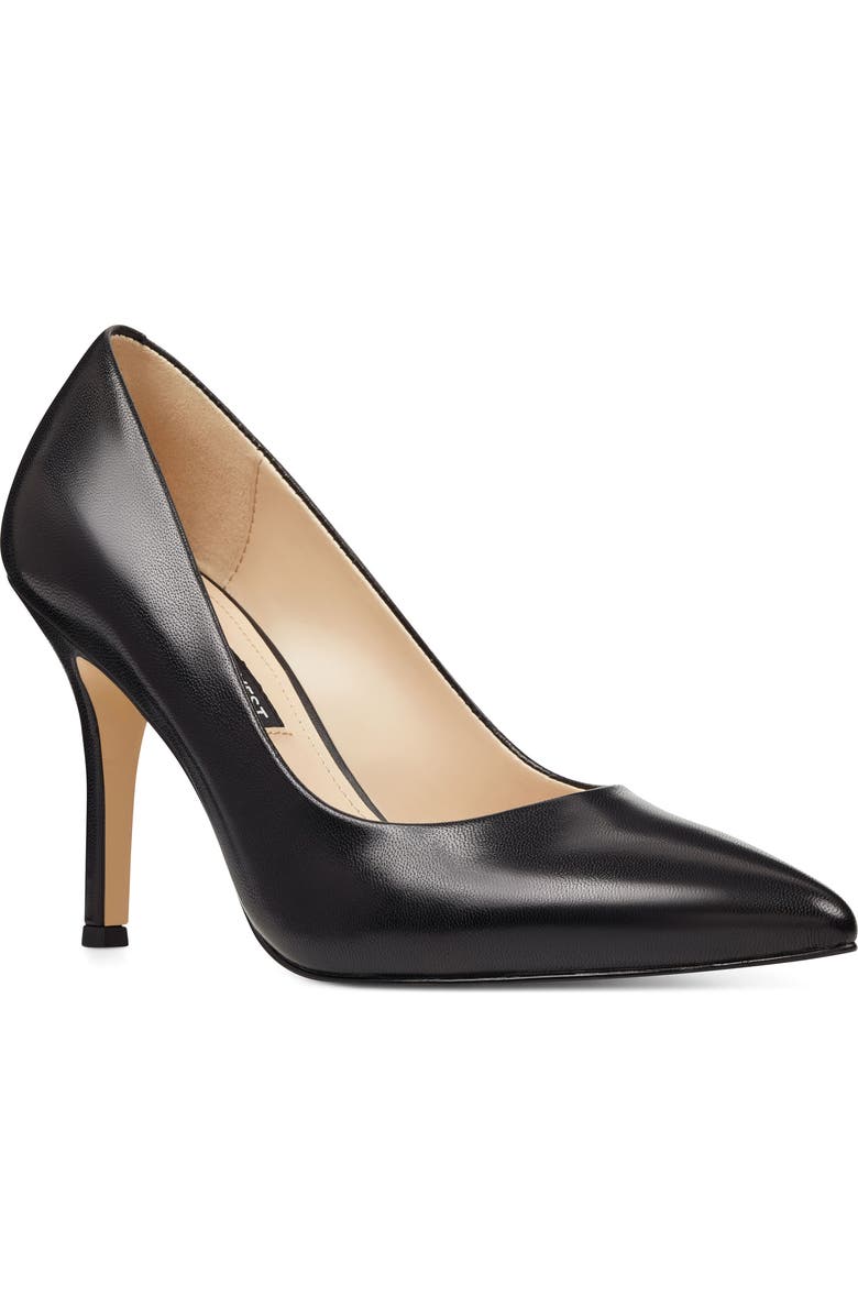 Nine West Flax Pump, Main, color, Black Leather
