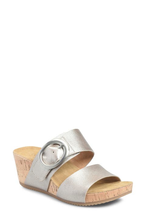 Elizabeth Platform Wedge Slide Sandal (Women)