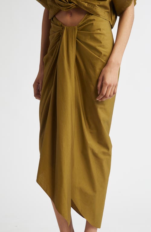 A.l.c . Rhodes Cotton Pleated Waist Asymmetric Skirt