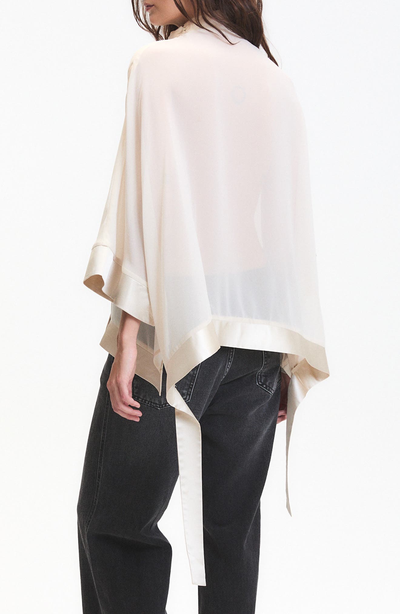 Carter Sheer Mock Neck Top - image 4