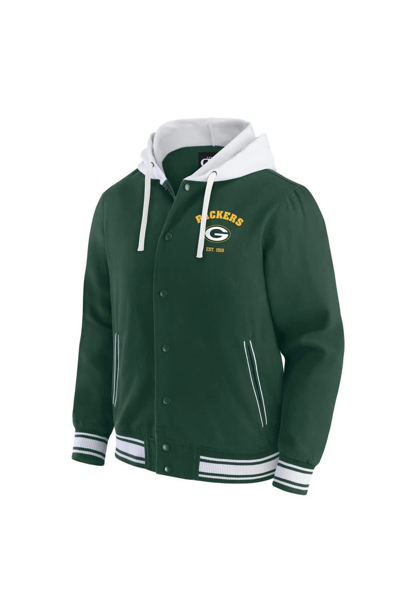 Darius Rucker Collection by Fanatics Men's Darius Rucker Collection by Fanatics Green Green Bay Packers Full-Snap Hoodie Jacket, Alternate, color, Green