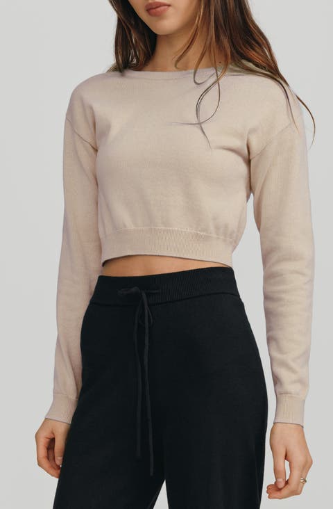 Astrid Long Sleeve Crop Sweater