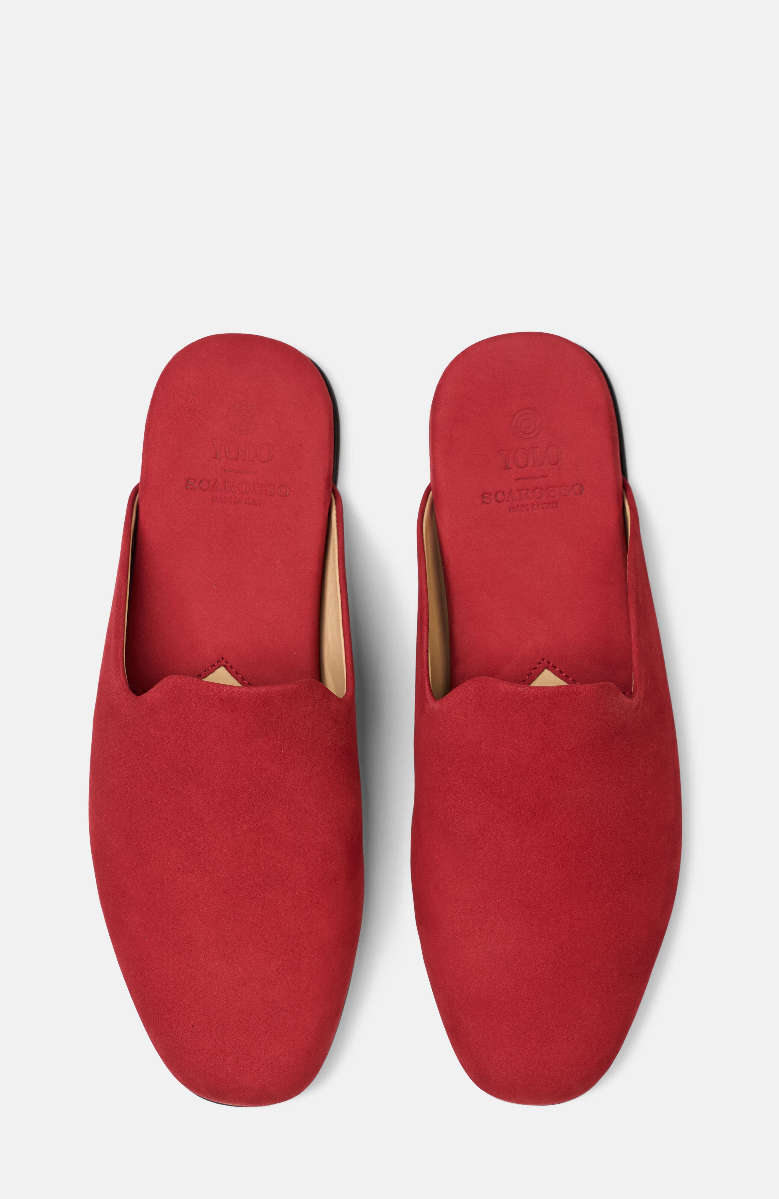 Atlas Slippers, Alternate, color, Red - Nubuck