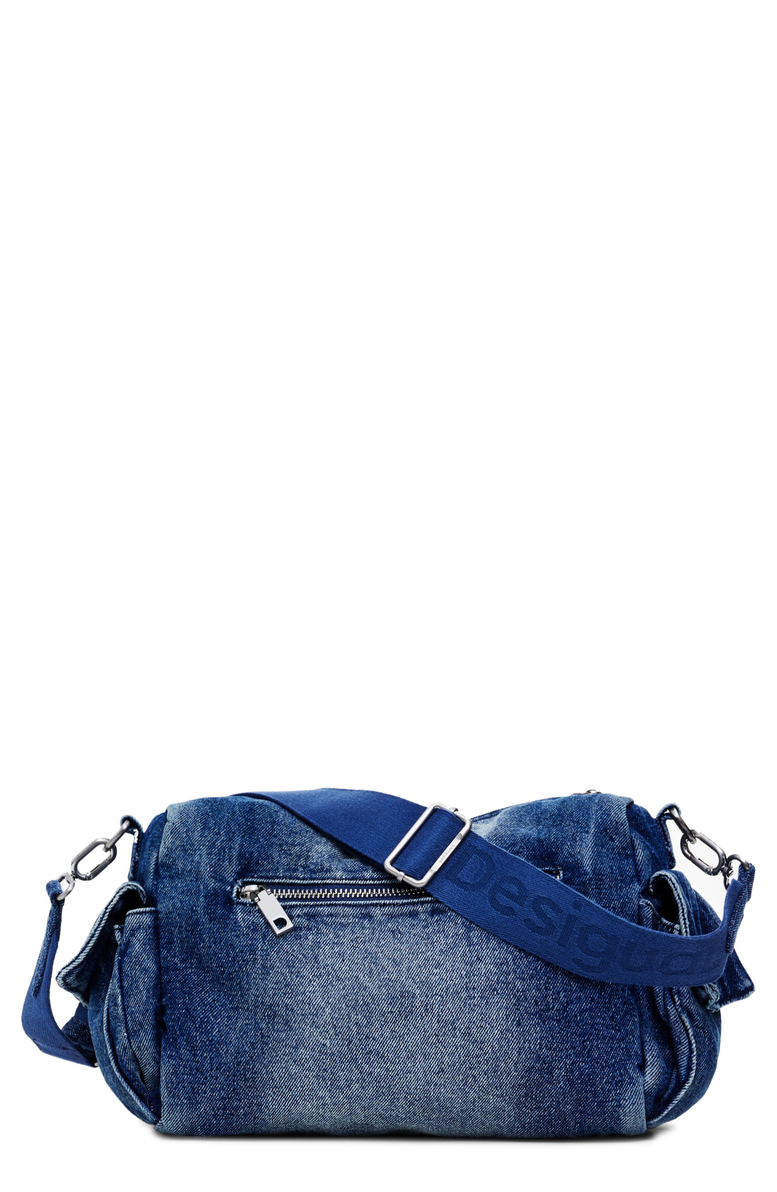 Desigual Denim Shoulder Bag, Alternate, color, 
