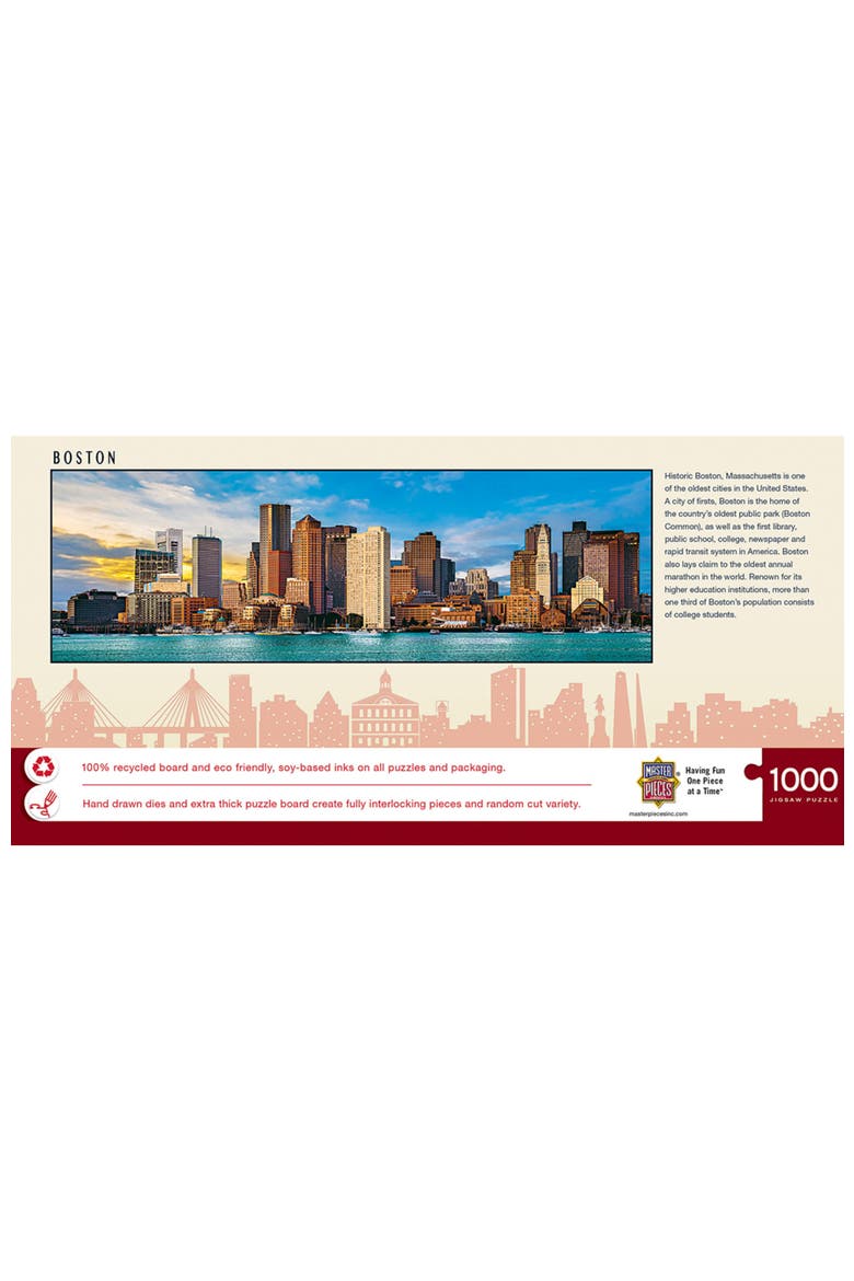 Boston 1000pc Panoramic Puzzle, Alternate, color, Multicolor