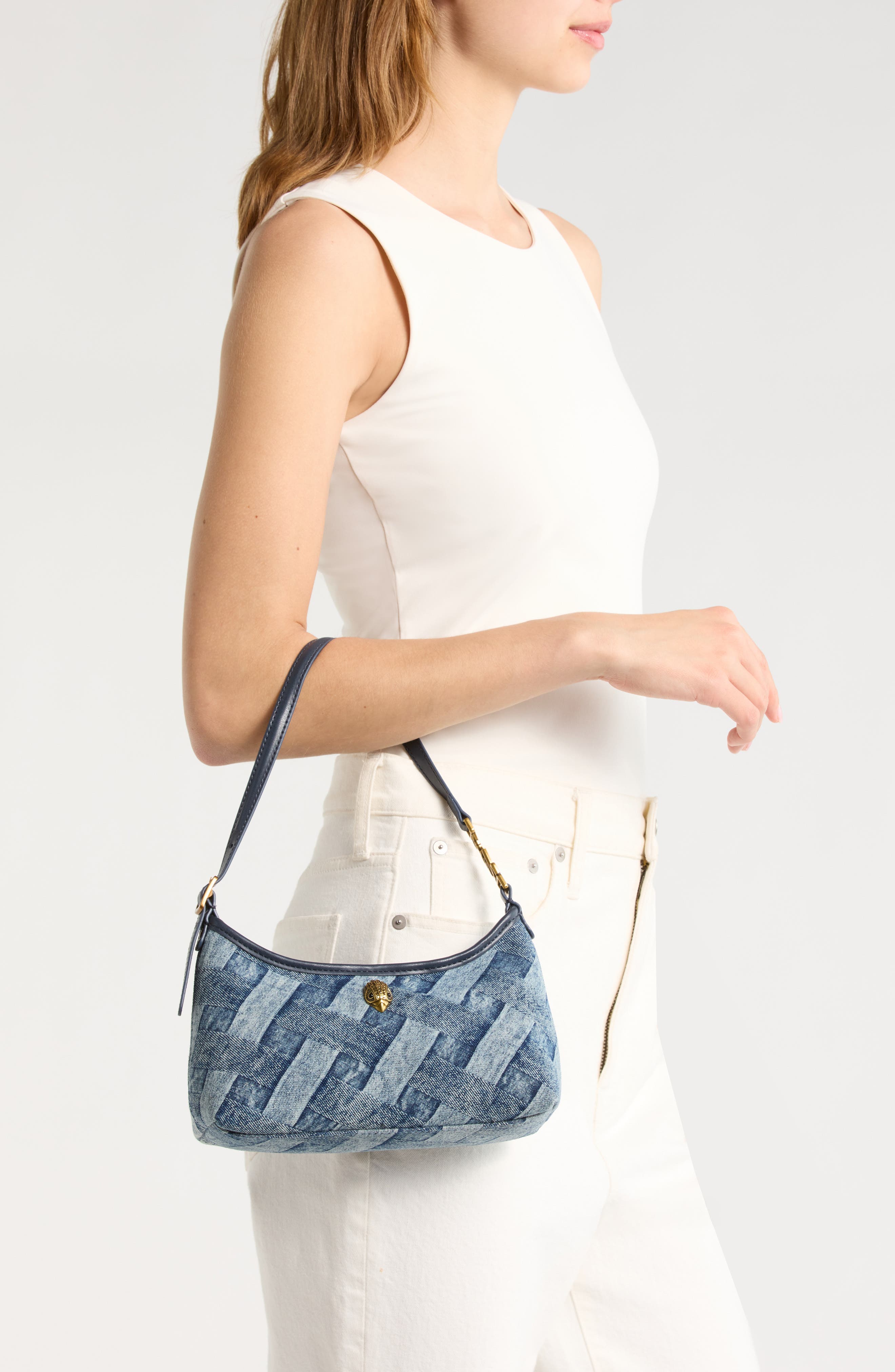 Kurt Geiger London Kurt Sling Shoulder Bag, Alternate, color, Navy