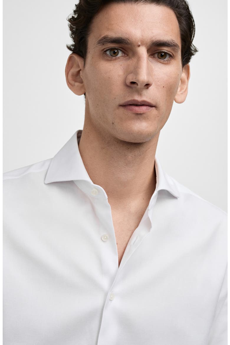 Slim Fit Button-Up Shirt, Alternate, color, WHITE