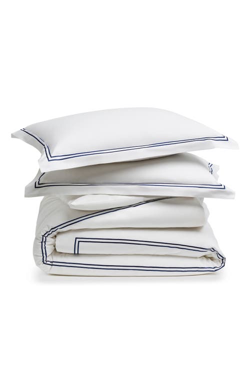 Petite Plume Signature Collection Duvet Cover & Shams Set In White