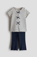 H&M 2-piece Ribbed Cotton Set