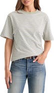 Good American The Overized Stripe T-Shirt