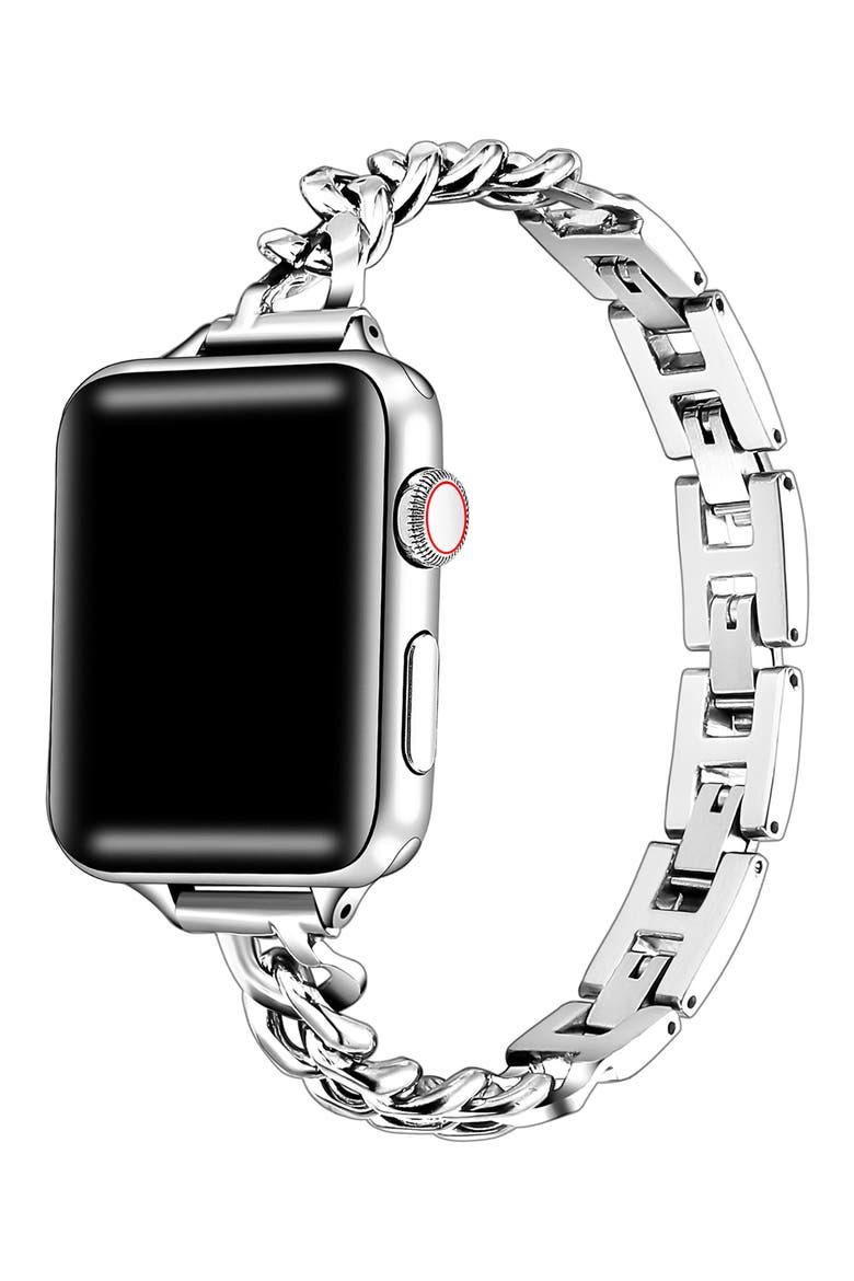 Nikki Stainless Steel Apple Watch® Watchband, Alternate, color, SILVER/GOLD