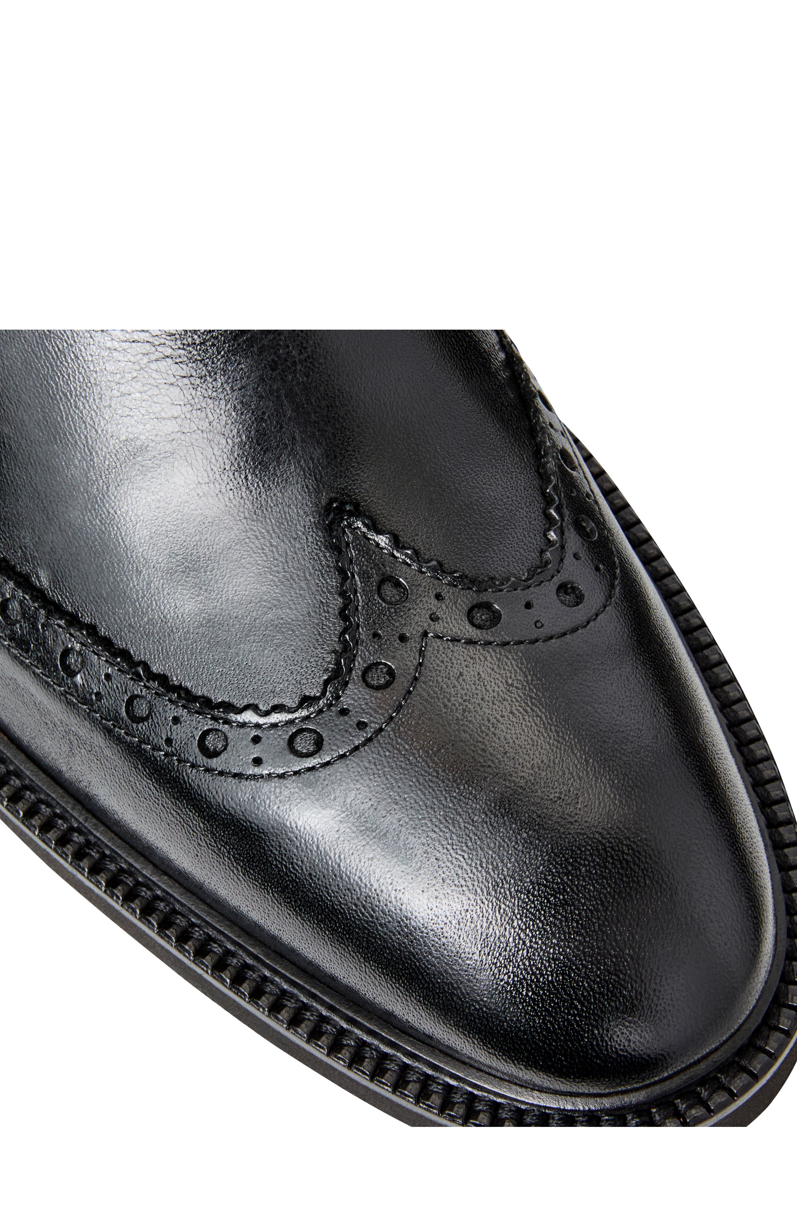 Bruno Magli Vespa Wingtip Chelsea Boot, Alternate, color, Black Calf