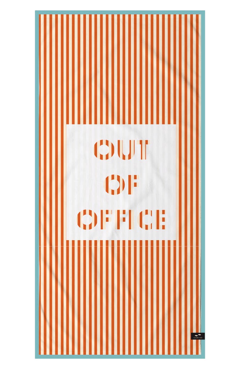 Slowtide Out of Office Beach Towel, Main, color,