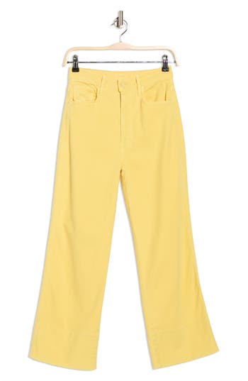 Mother The Maven Ankle Straight Leg Jeans In Yellow