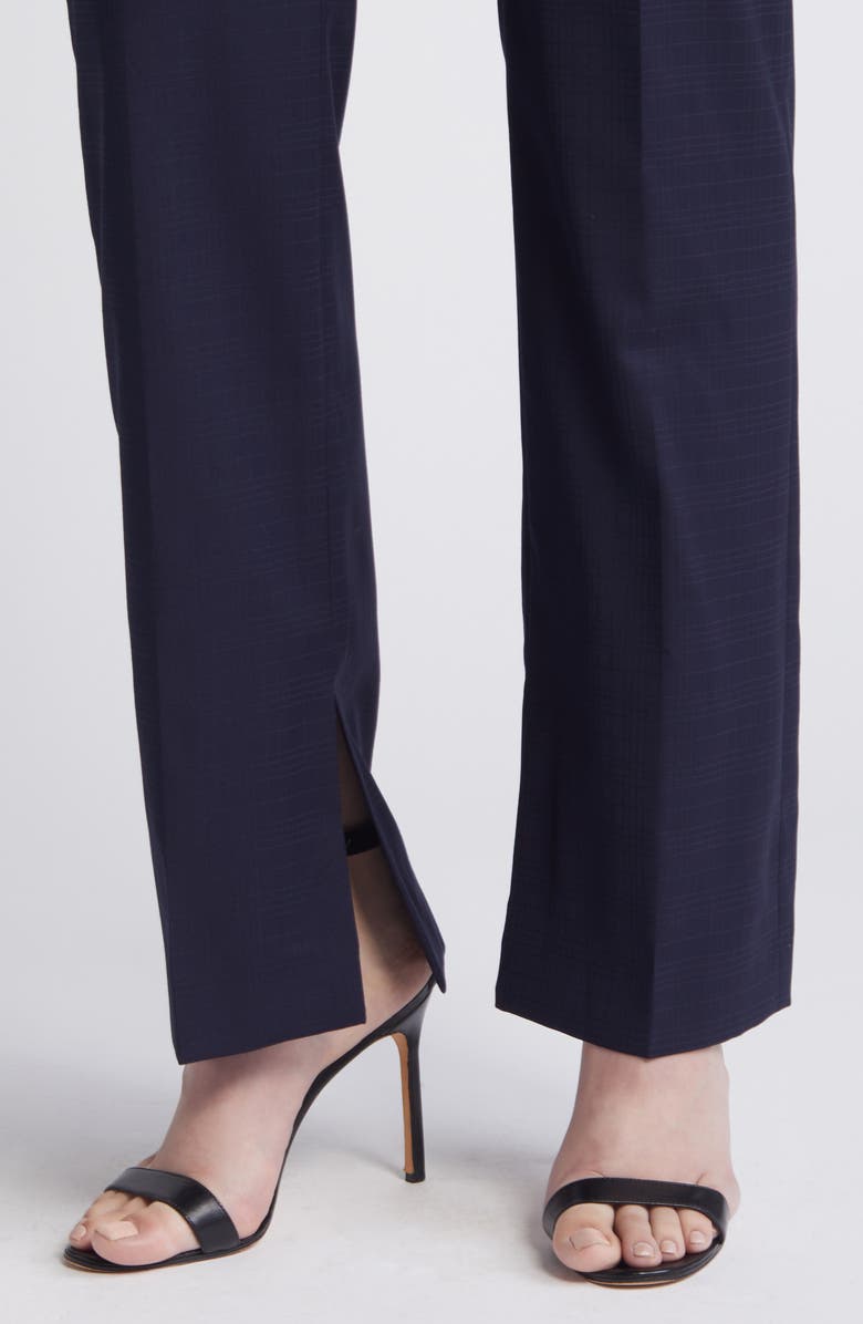 BOSS Teana Straight Leg Wool Pants, Alternate, color, Sky Captain
