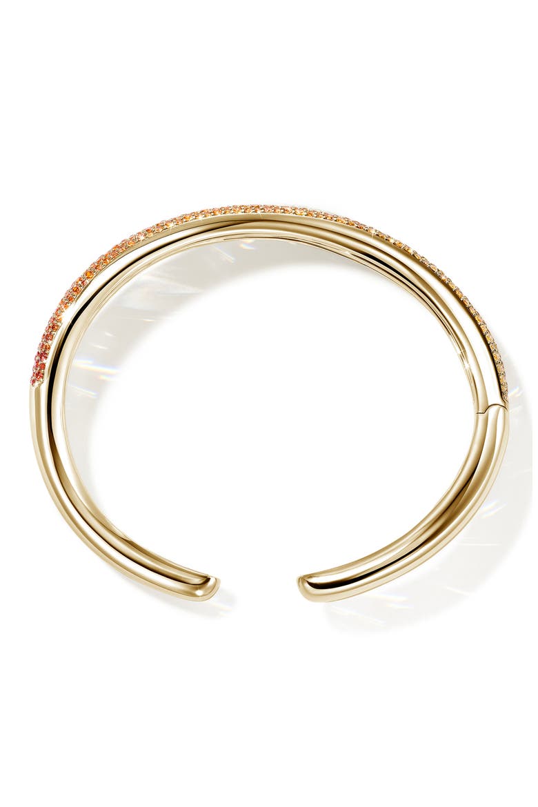 Artisan Series 18k Gold Sapphire Ombre Surf Cuff, Alternate, color, GOLD