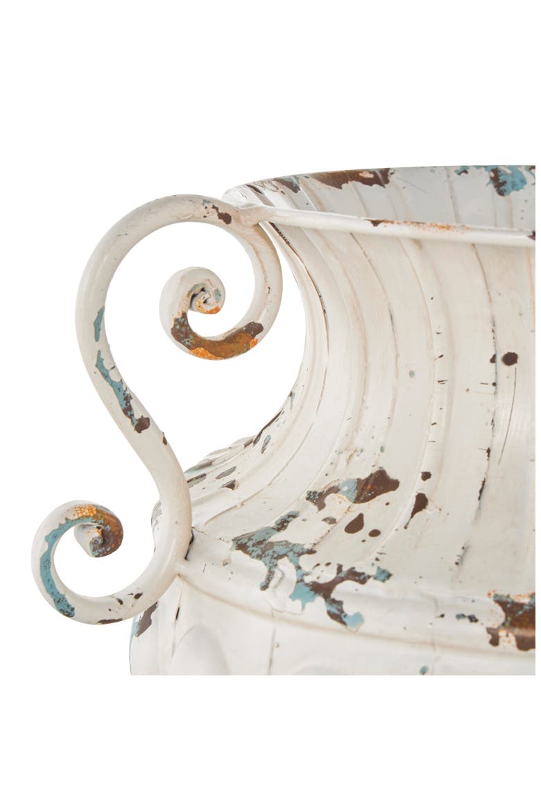 Flecked Metal Vase, Alternate, color, CREAM