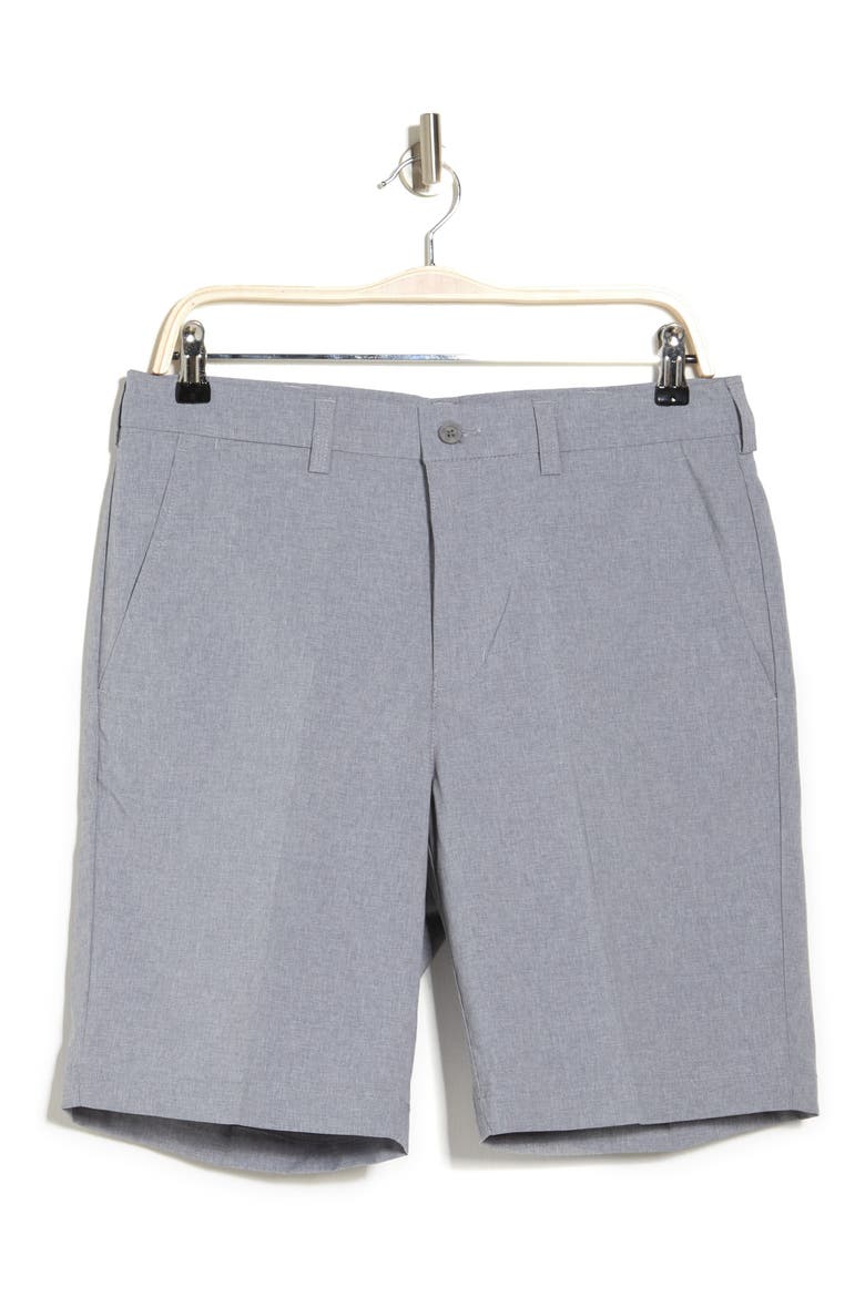 Comfort 9-Inch Heathered Shorts, Alternate, color, LIGHT GREY HEATHER