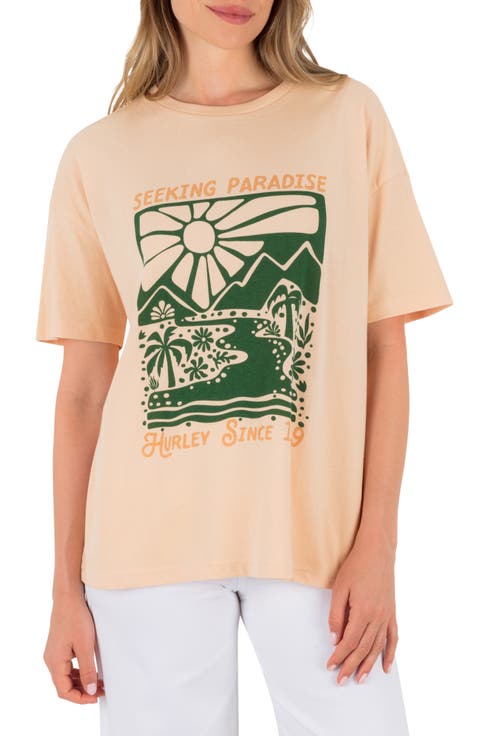 Road to Paradise Cotton Graphic T-Shirt