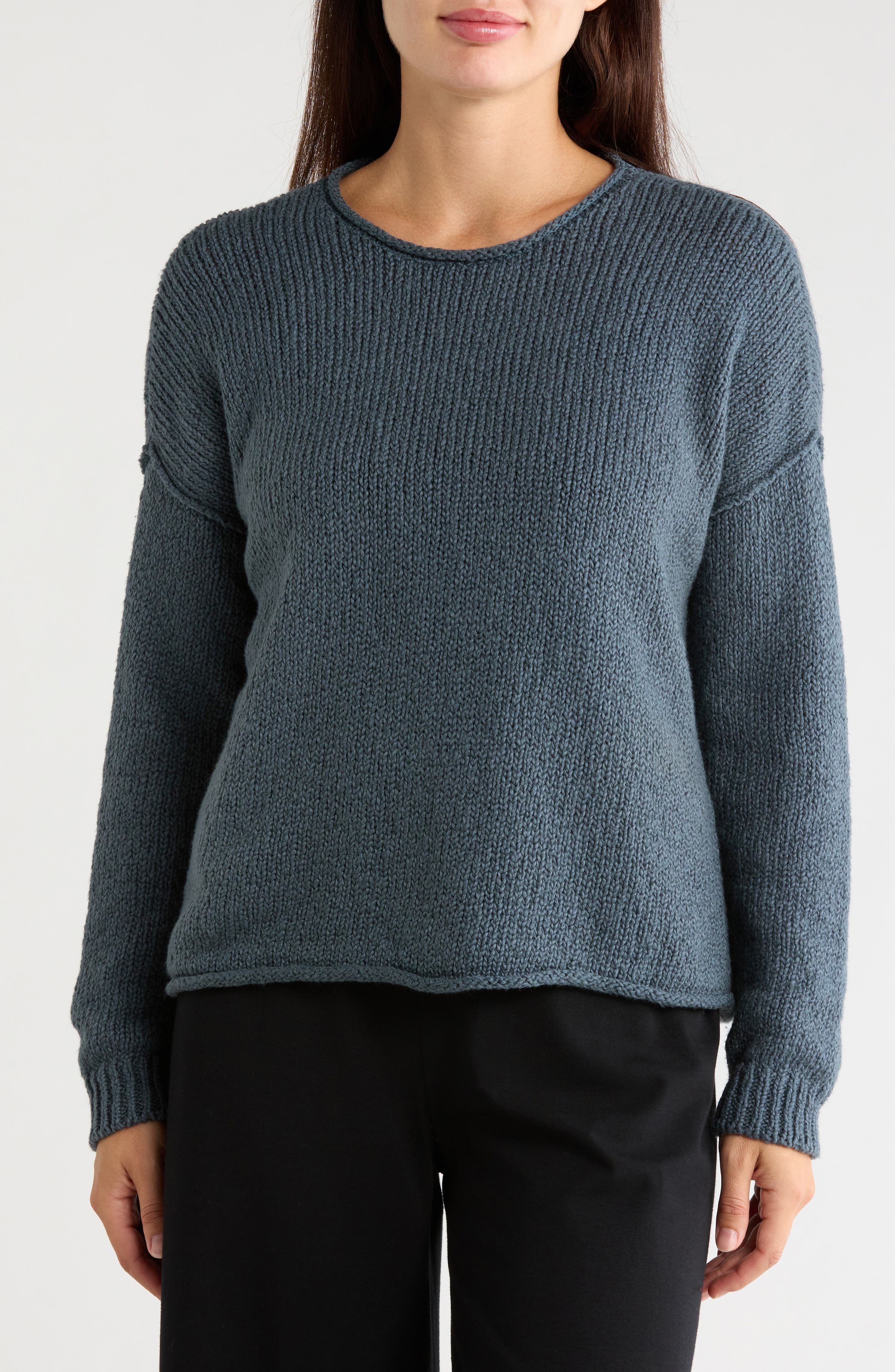 Crewneck Organic Cotton Sweater