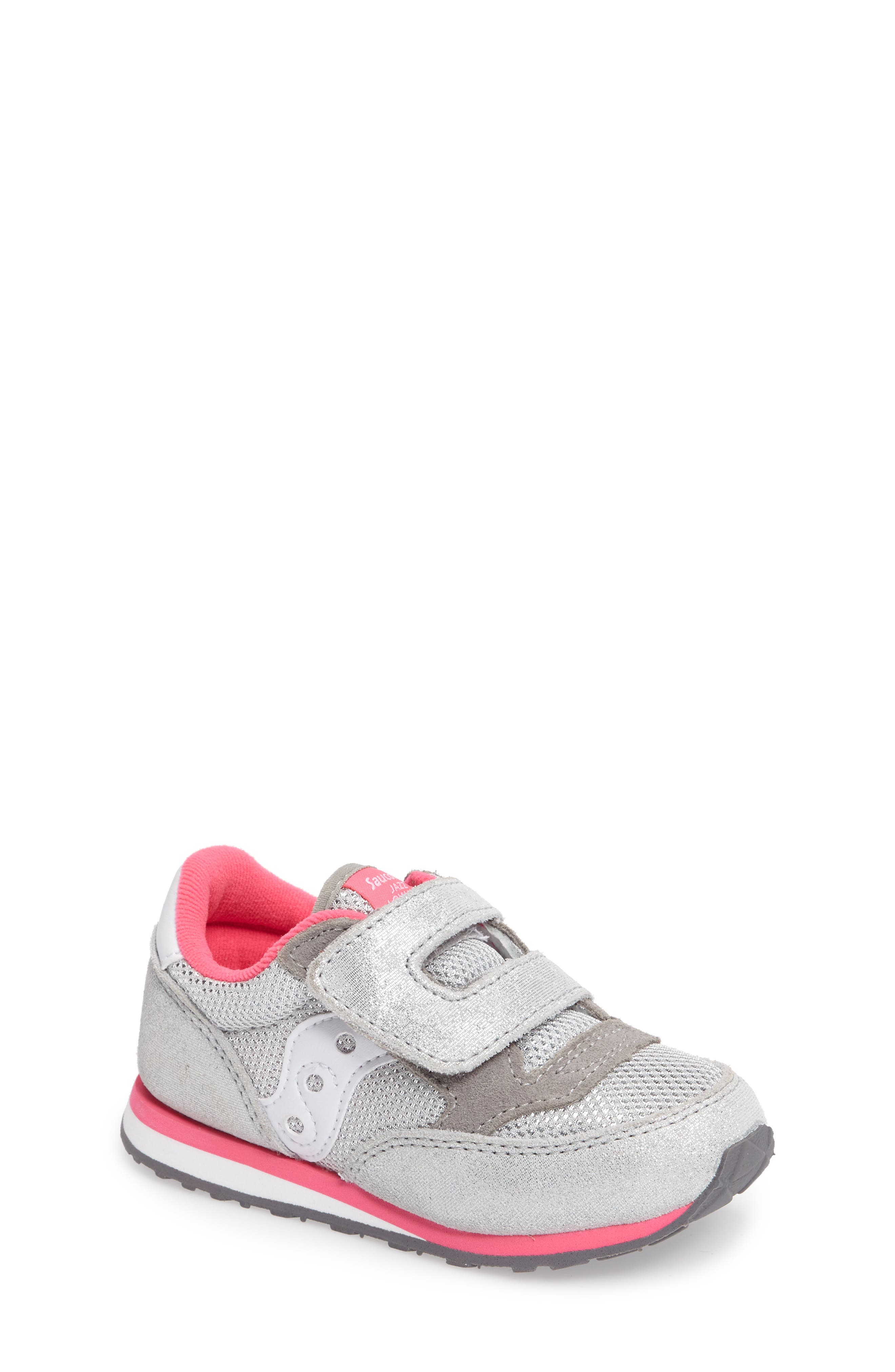 Jazz Sneaker, Main, color, SILVER/ PINK