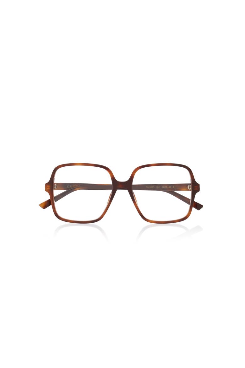 53mm Rectangle optical glasses, Alternate, color, Tortoise