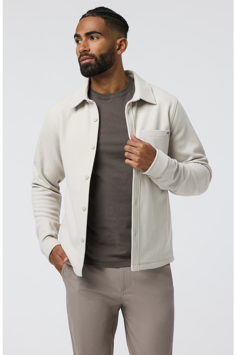 Beldon Brushed Twill Shirt Jacket, Alternate, color, OATMEAL