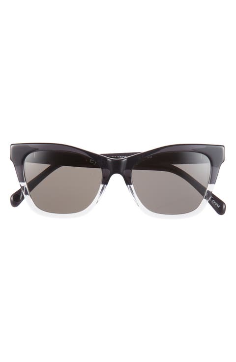 Kitten Around 50mm Polarized Cat Eye Sunglasses (Average)