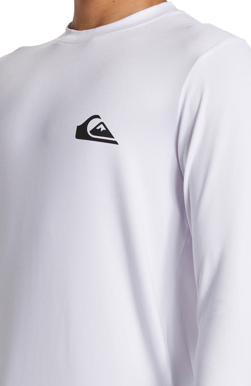 Quiksilver Everyday Surf Upf 50+ Long Sleeve T-shirt In White