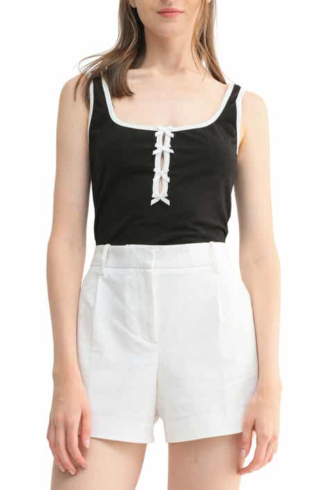 Lush Bow Contrast Keyhole Tank