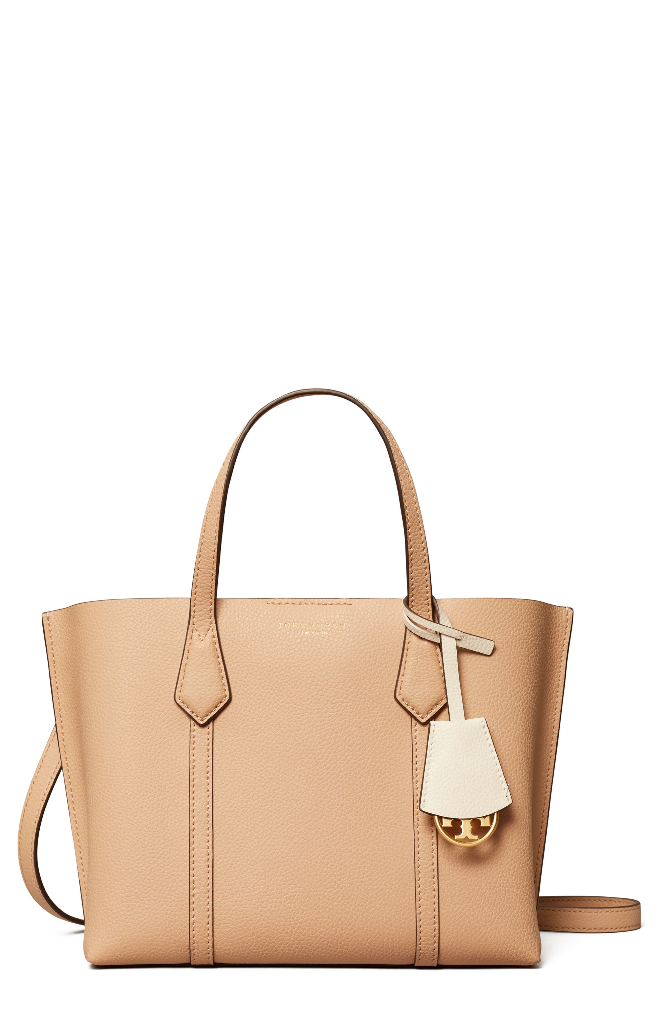 Tory Burch Small Perry Triple Compartment Leather Satchel, Main, color, 