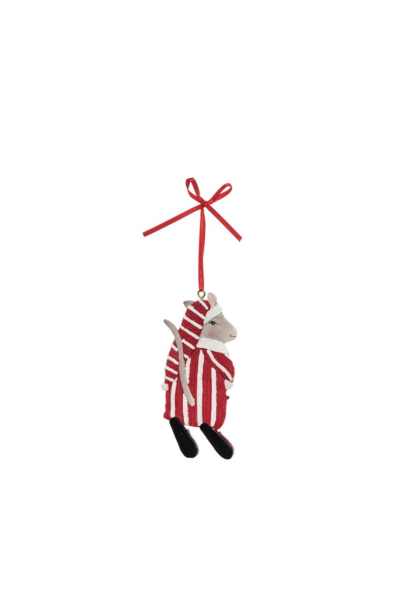 Gallerie II Macy Mouse Gathered Traditions Joe Spencer Ornament, Main, color, Red