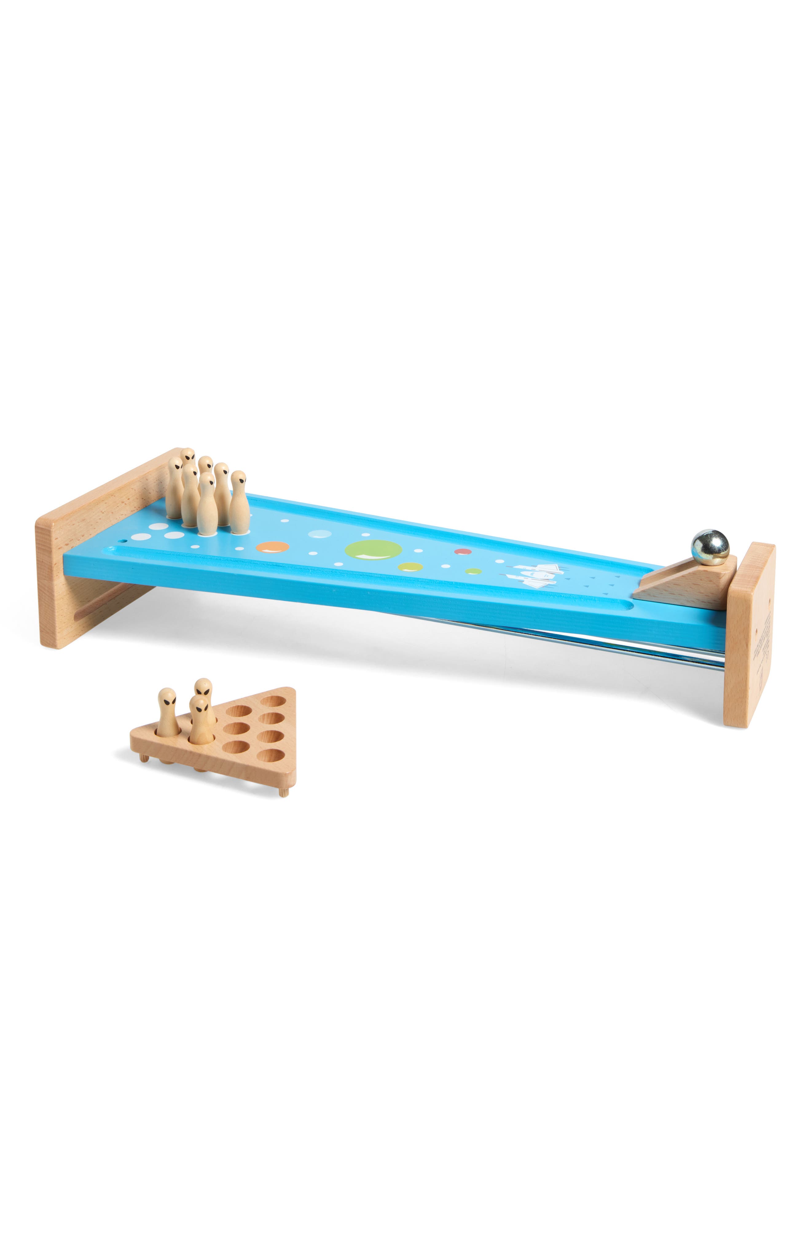 selected BLUE/ NATURAL WOOD