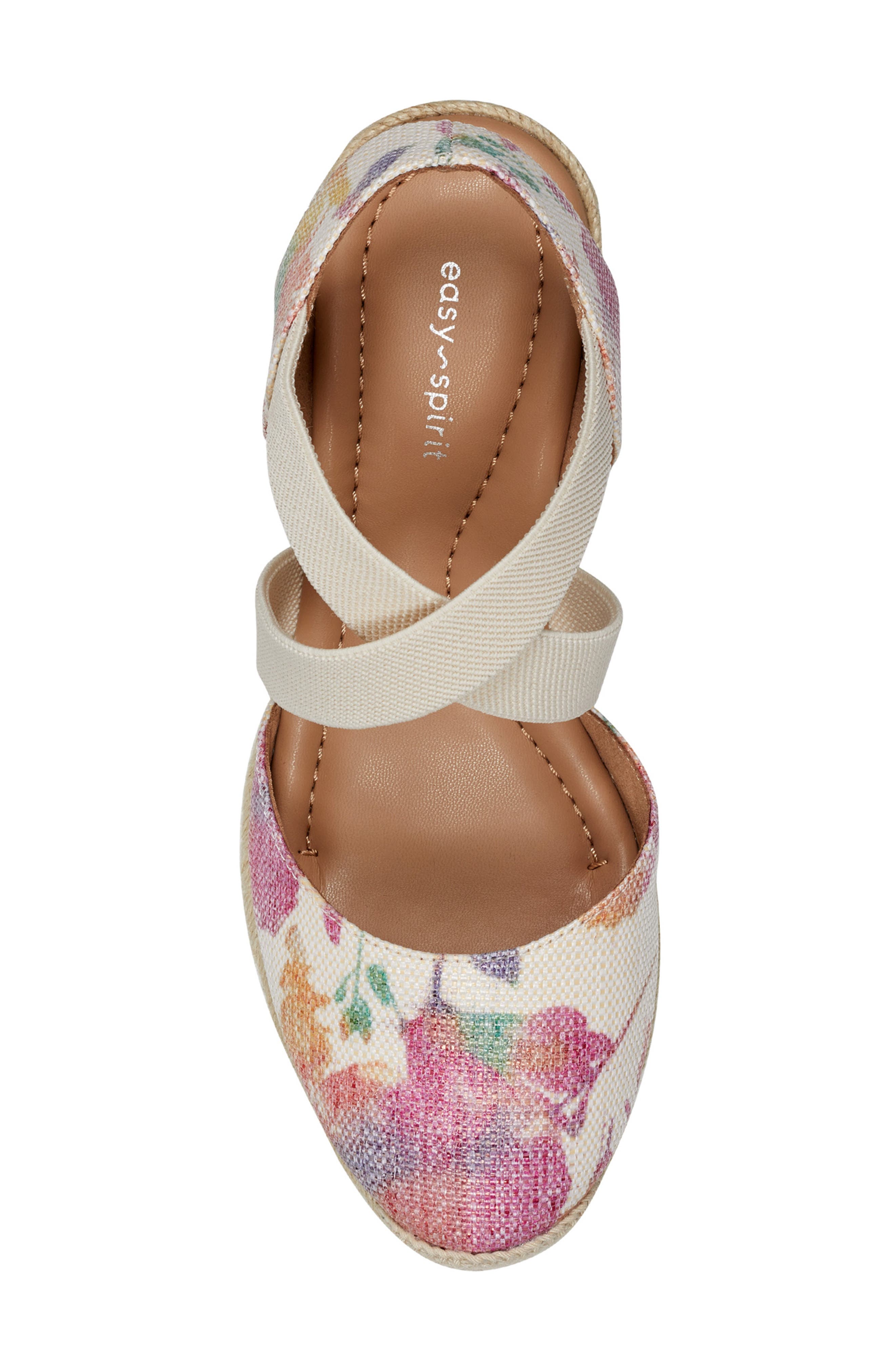 Easy Spirit Meza Espadrille Platform Wedge, Alternate, color, 