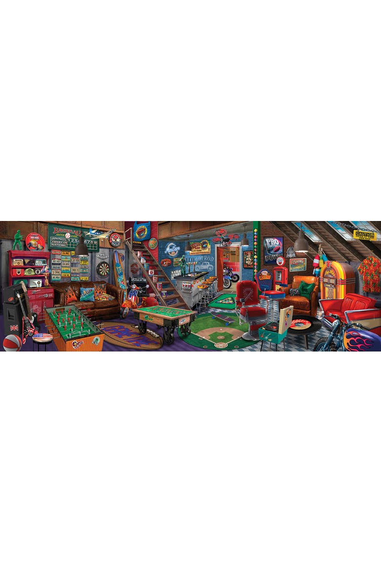 Man Cave 500 piece Jigsaw Puzzle for Adults, Alternate, color, Multicolor