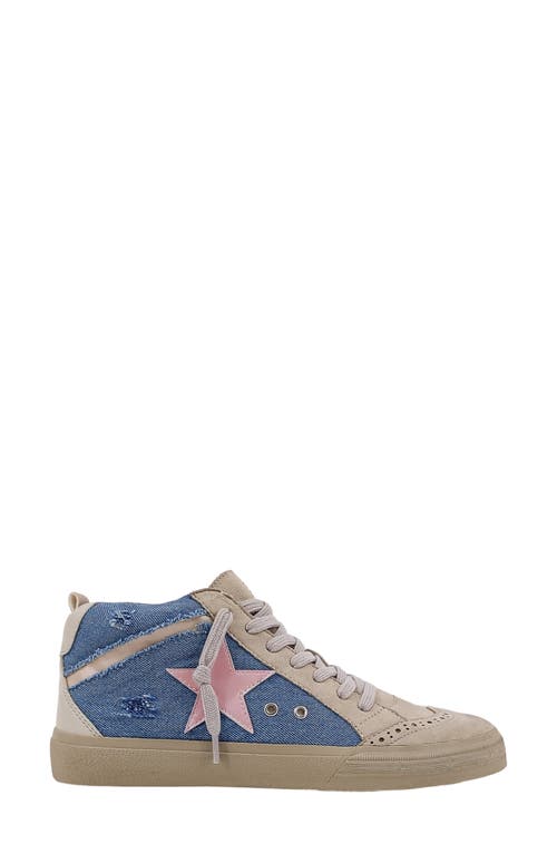 Shushop Paulina Low Top Sneaker In Denim