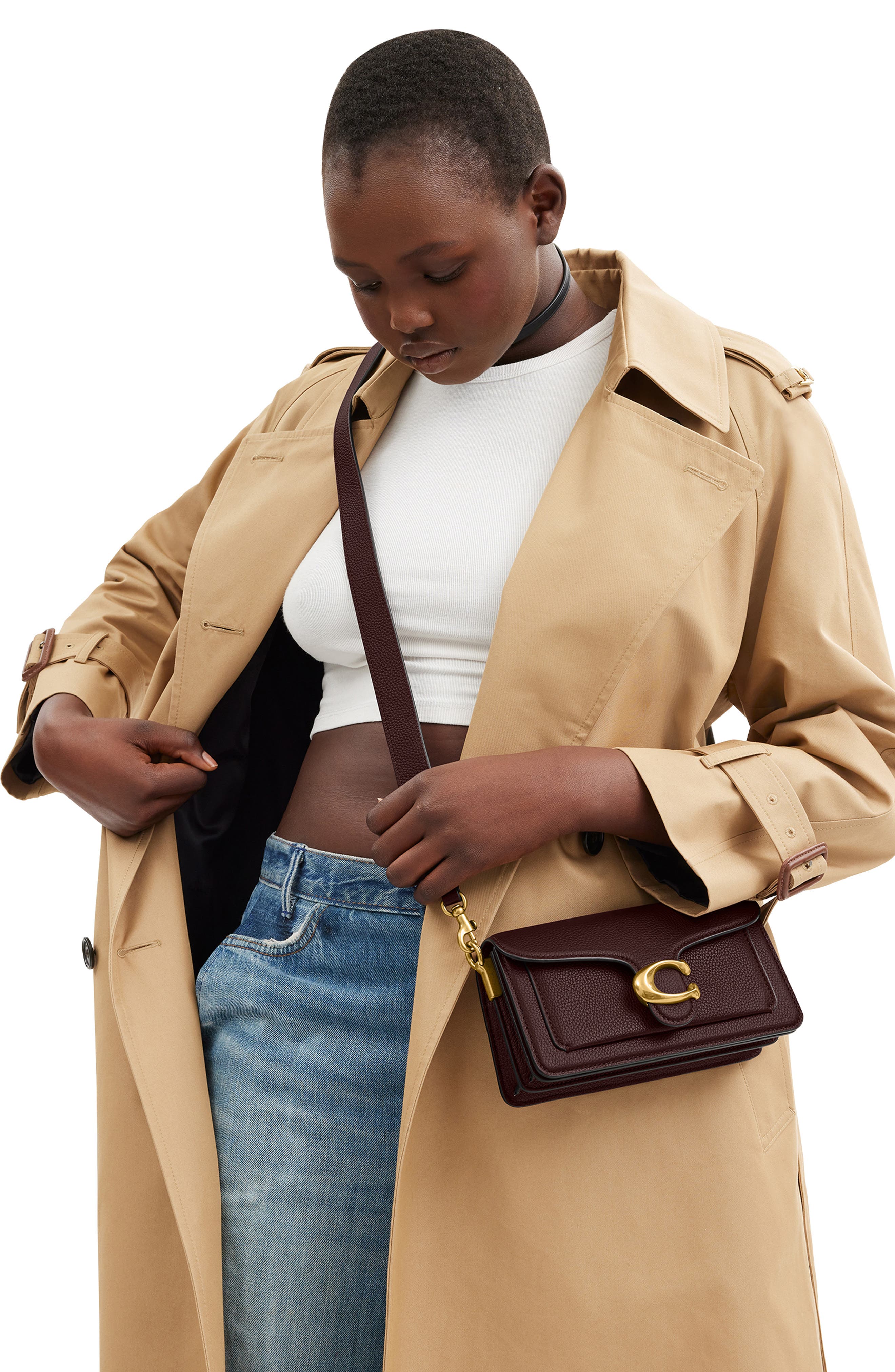 Tabby 20 Shoulder Bag, Alternate, color, MERLOT