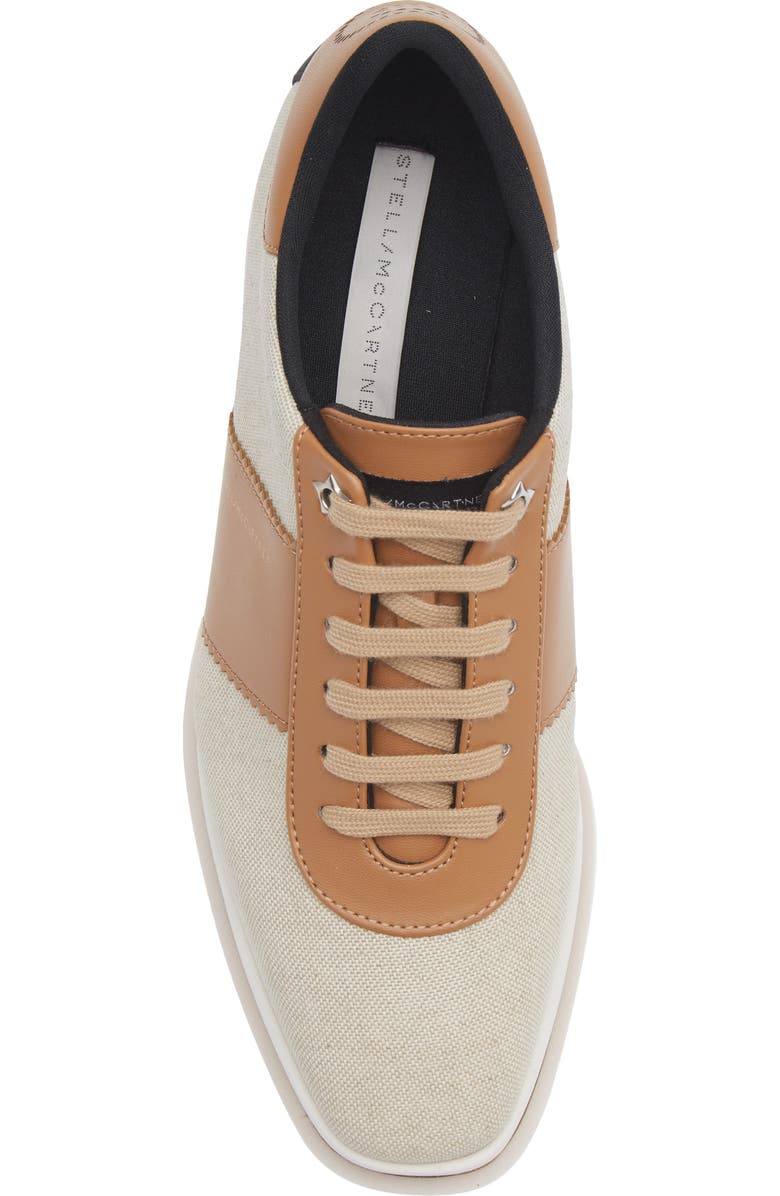 Stella McCartney Sneakelyse Platform Canvas Sneaker, Alternate, color, Ecru