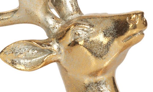 Zodax Clara Golden Deer Figurine In Gold