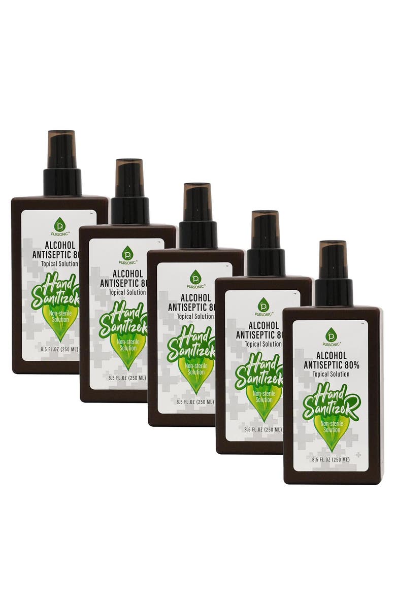 PURSONIC Moisturizing Hand Sanitizer 80% Alcohol, Main, color, Brown
