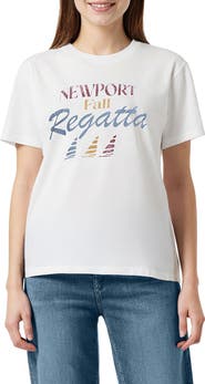 Wildfox Ryan Newport Regatta Graphic T-Shirt