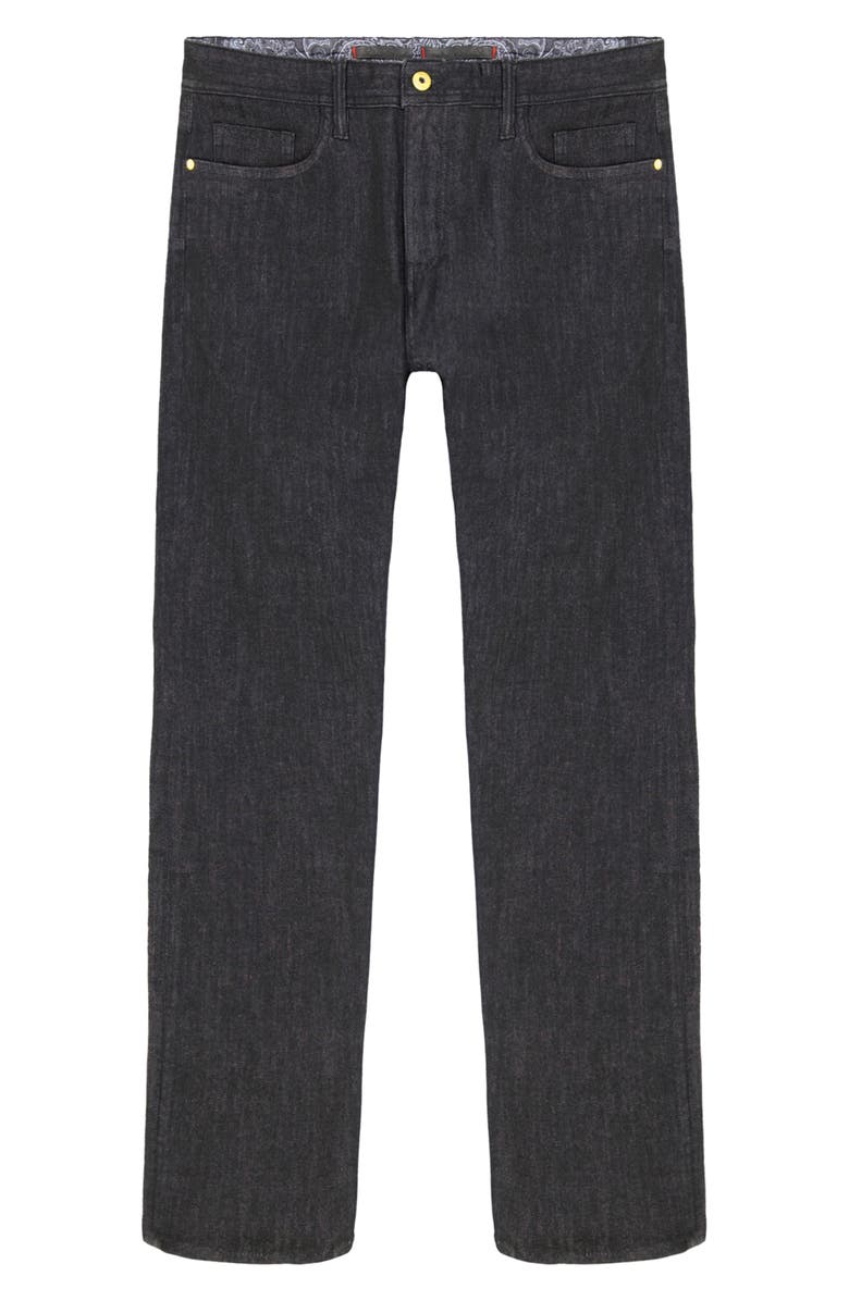 Robert Graham Feragen Straight Leg Jeans, Alternate, color, Black